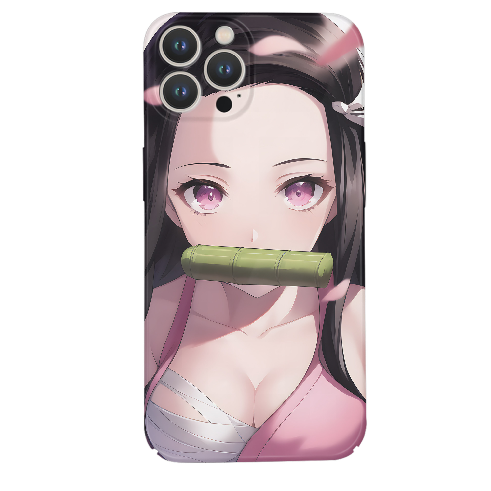 （画像用） 鬼滅の刃（きめつのやいば）竈門 禰󠄀豆子／かまど ねずこ Kamado Nezuko 【iPhone 14シリーズ対応】ハードケース